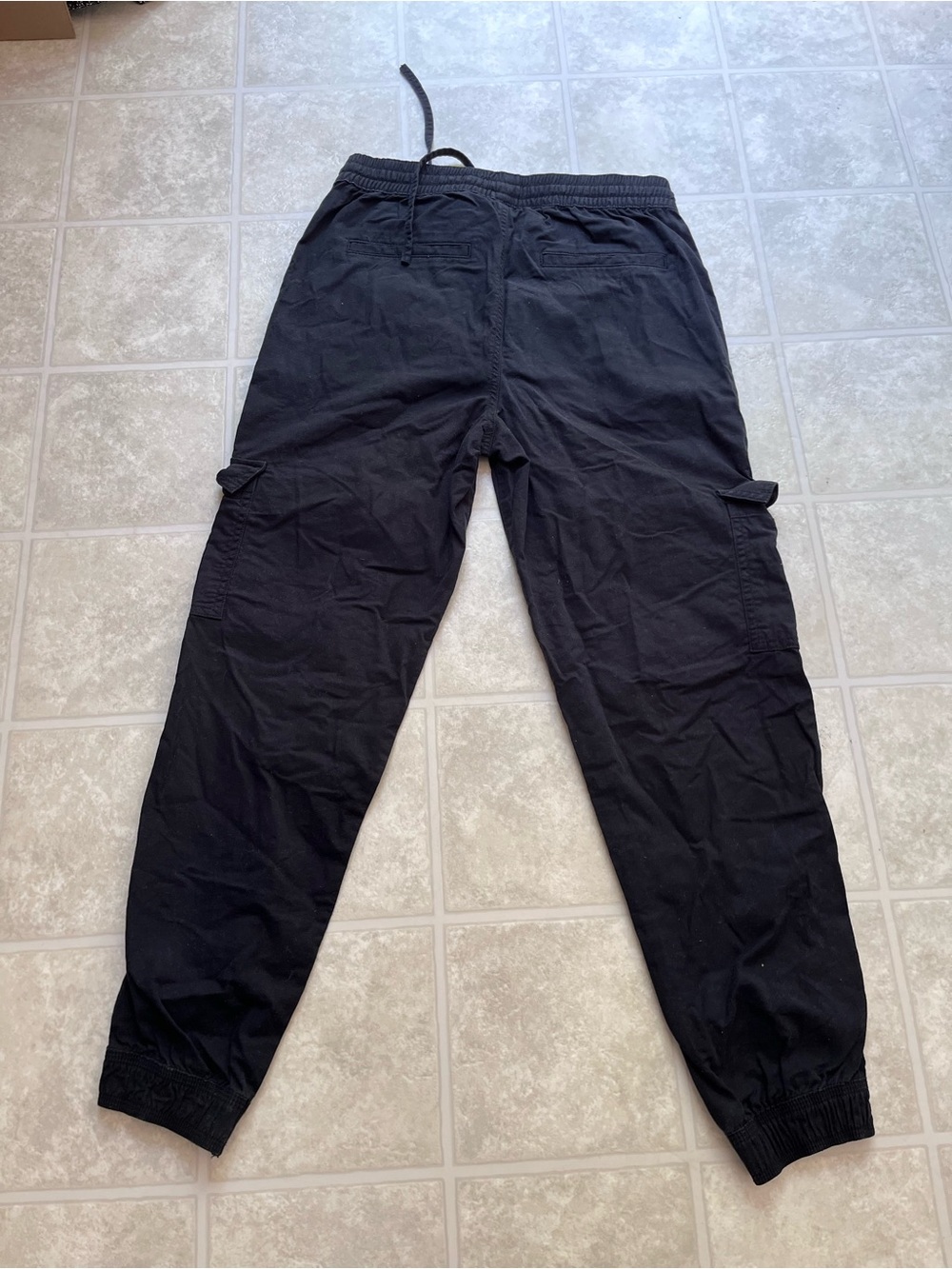 Garage Black Cargo Pull On Elastic Ankle Cuffs Size Small